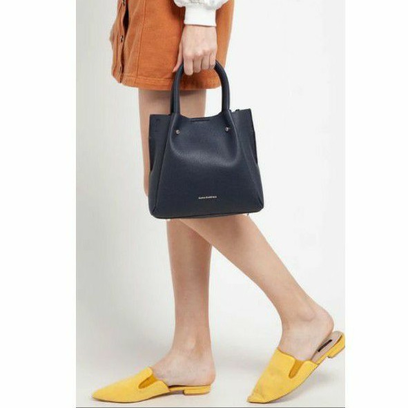 SALE Hush Puppies Eevee Satchel M in Navy Ori