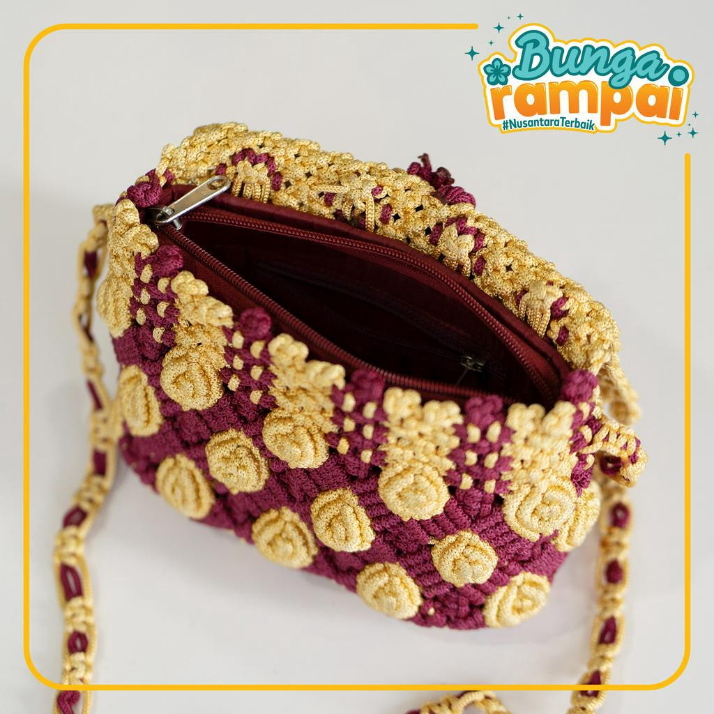 Tas Tali Kur Kecil Ungu Kuning