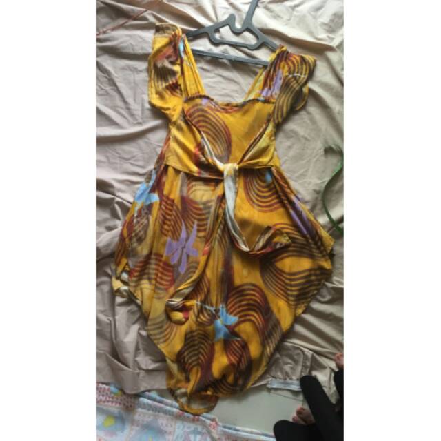 Atasan tunik kuning preloved bekas
