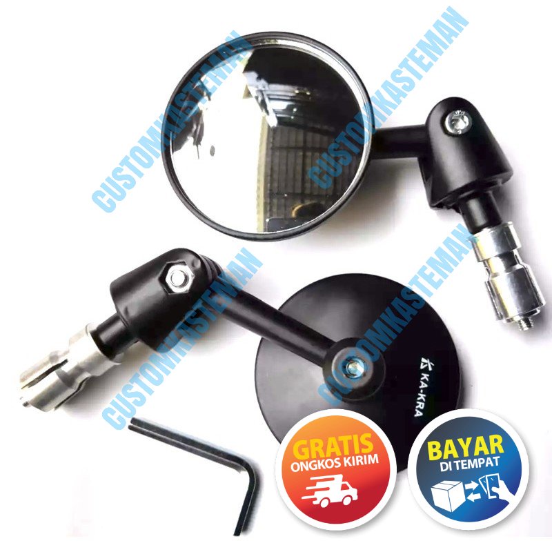 Jual Spion Bar End / Spion Jalu Bulat FULL BESI CNC Universal Semua ...