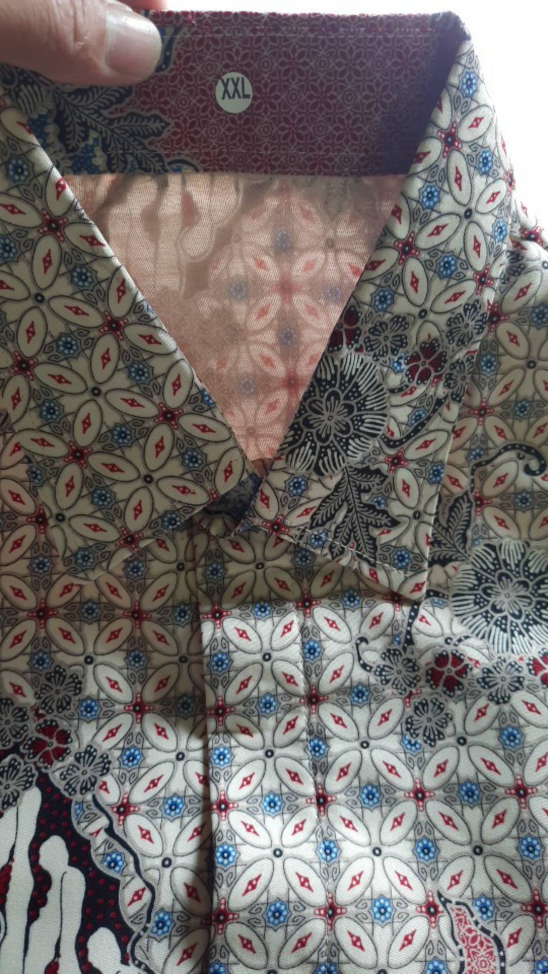 Kemeja Batik Semi Sutra Silky Berfuring Saku  Batik Pekalongan Fashion Pria M L Xl Xxl Kemeja Kantor