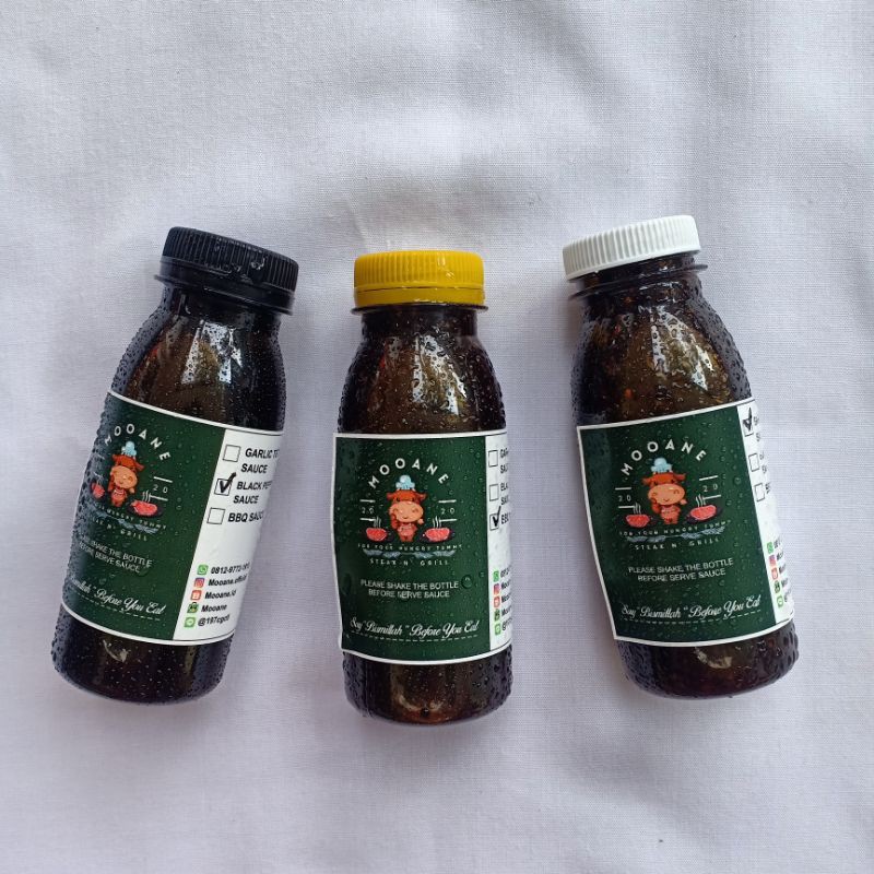 

SAUCE / SAOS / SAUS - BBQ / BLACK PEPPER / GARLIC TERIYAKI