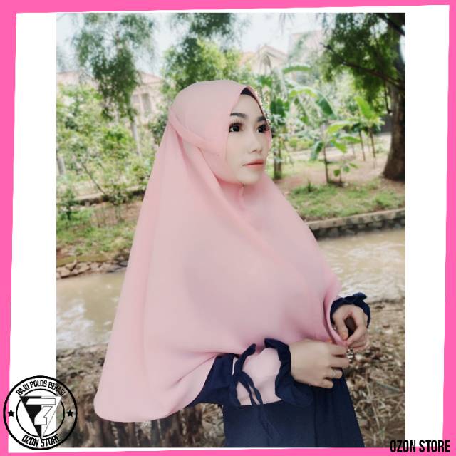 Hijab Bergo Maryam Diamond Italiano - BABY PINK