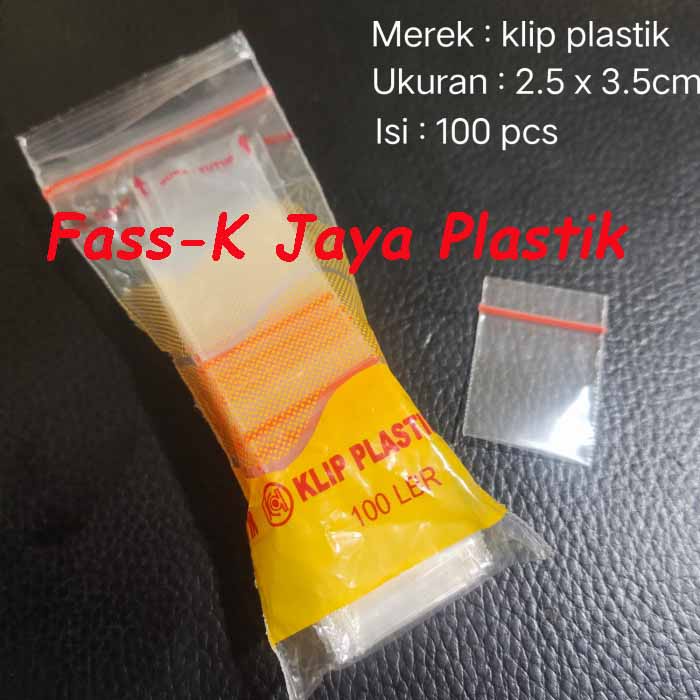 Jual Plastik Klip 2 X 3 Plastik Zipper 2 5x3 5 Isi 100 Lembar