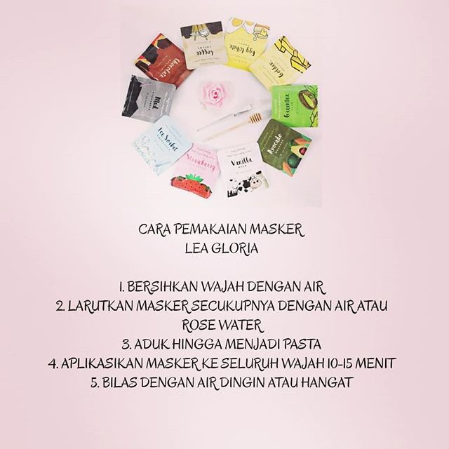 Masker Wajah Organik by Lea Gloria 10gram Travel Size / Organic Face Mask PW03