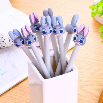 

ALAT TULIS CUTIE Pulpen Tinta Gel Hitam Ukuran 0.5mm Model Kartun Kelinci Lucu untuk Peralatan