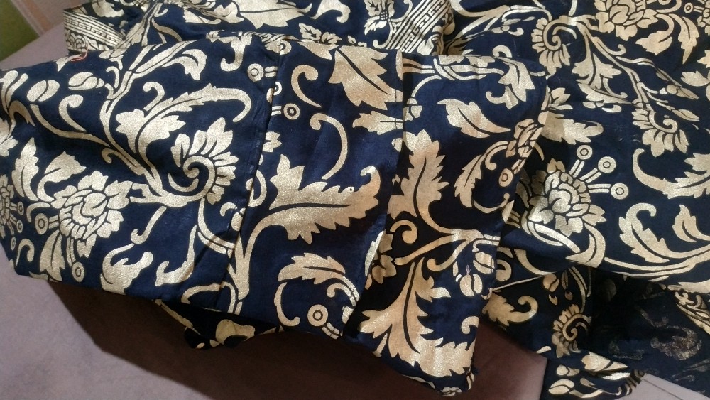 Couple Gamis Busui Batik Full Prada Gold