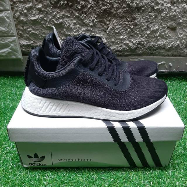Adidas x Wings + Horns NMD R2 PK (Core Black & Grey)
