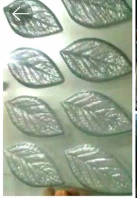 Cetakan Coklat Puding Mika Bentuk Daun Besar