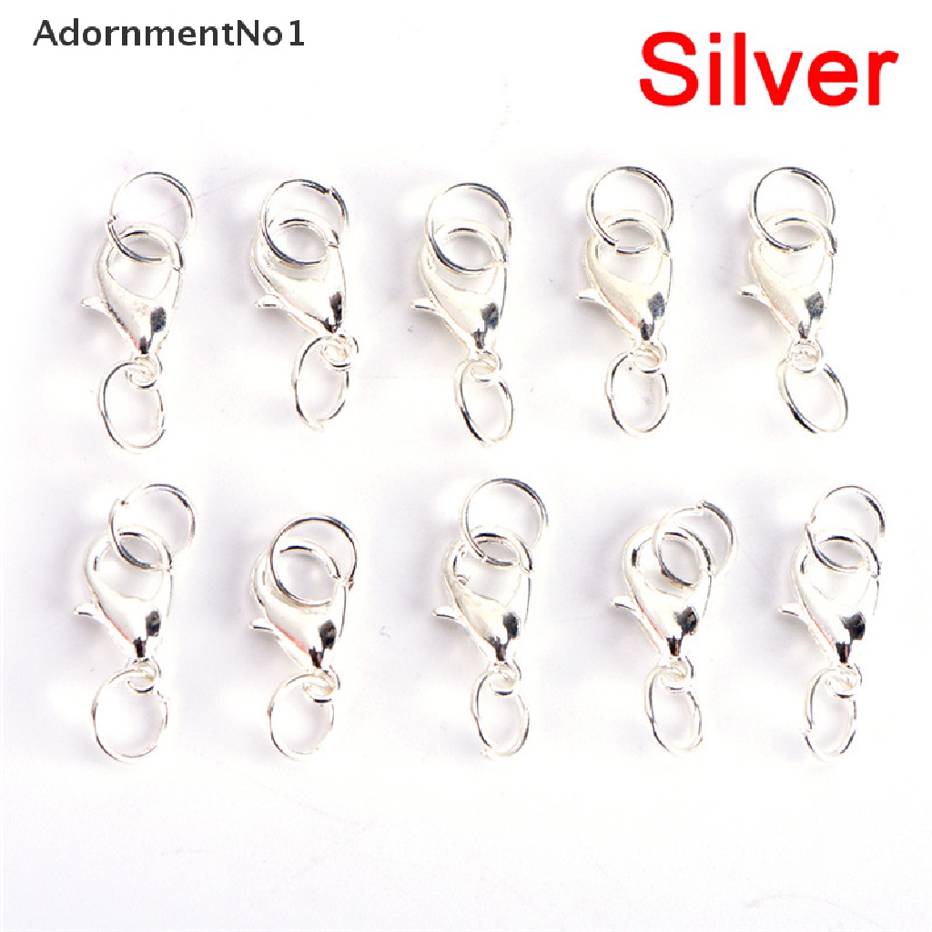 (AdornmentNo1) 20pcs / Set Kait Lobster Bahan Alloy Untuk Membuat Perhiasan DIY