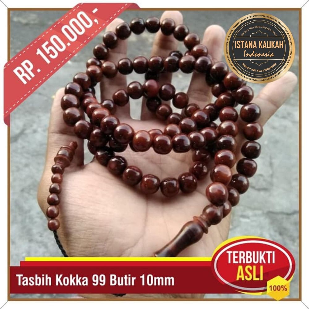 Tasbih Kaukah Asli, Tasbih Kokka 99 Butir 10 mm - Istana Kaukah