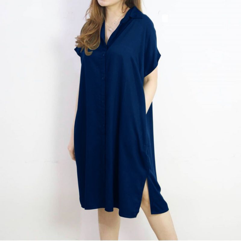 DRESS WANITA ANDIN DRESS BUSUI HOM DRESS KANCING HIDUP TIARA DRES COD