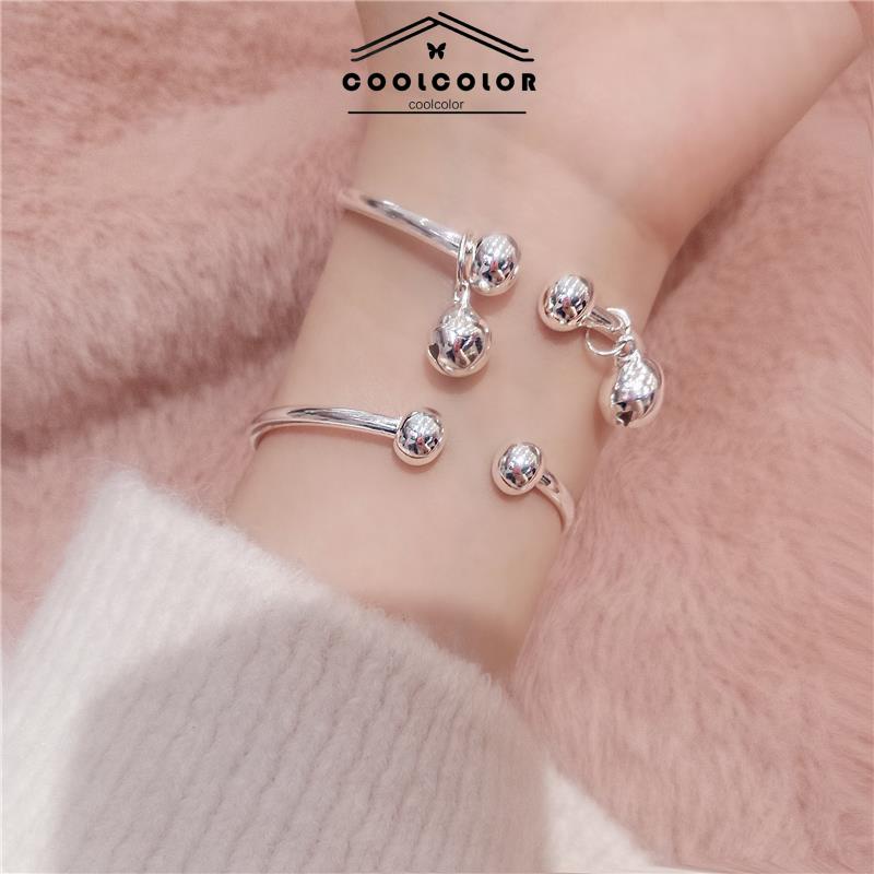 COD❤️Gelang Bell Pelajar Wanita Sederhana Pacar Pasangan  Hadiah Ulang Tahun Bunga Cherry Blossom Aksesoris Fashion Wanita Perhiasan Fashion Simple Murah