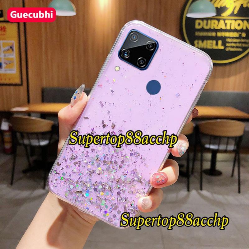 Xiaomi Redmi 9C Casing Soft Case Tpu Bahan Premium Glitter Glossy