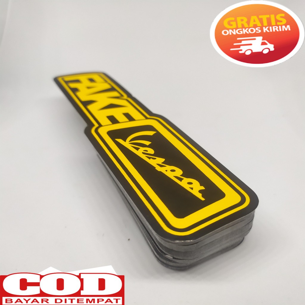 Stiker Motor Fake Vespa , Vespa , Vespa Classic , Stiker Motor , Sticker Motor , Aksesoris Vespa