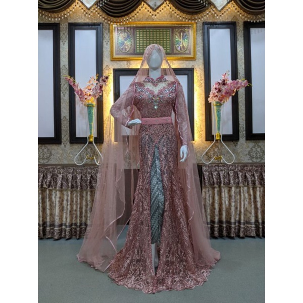 KEBAYA PENGANTIN AKHAD-KEBAYA PAYET