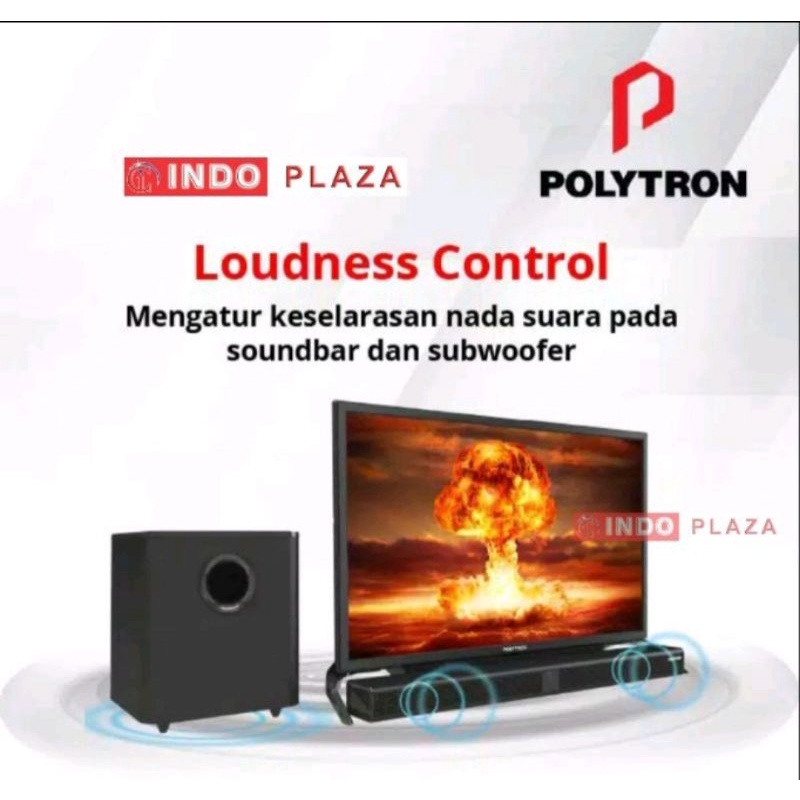 TV POLYTRON 43 INCH SMART ANDROID MOLA SOUNDBAR PLD-43BAG9953 / 5959 ( LUAR MEDAN )