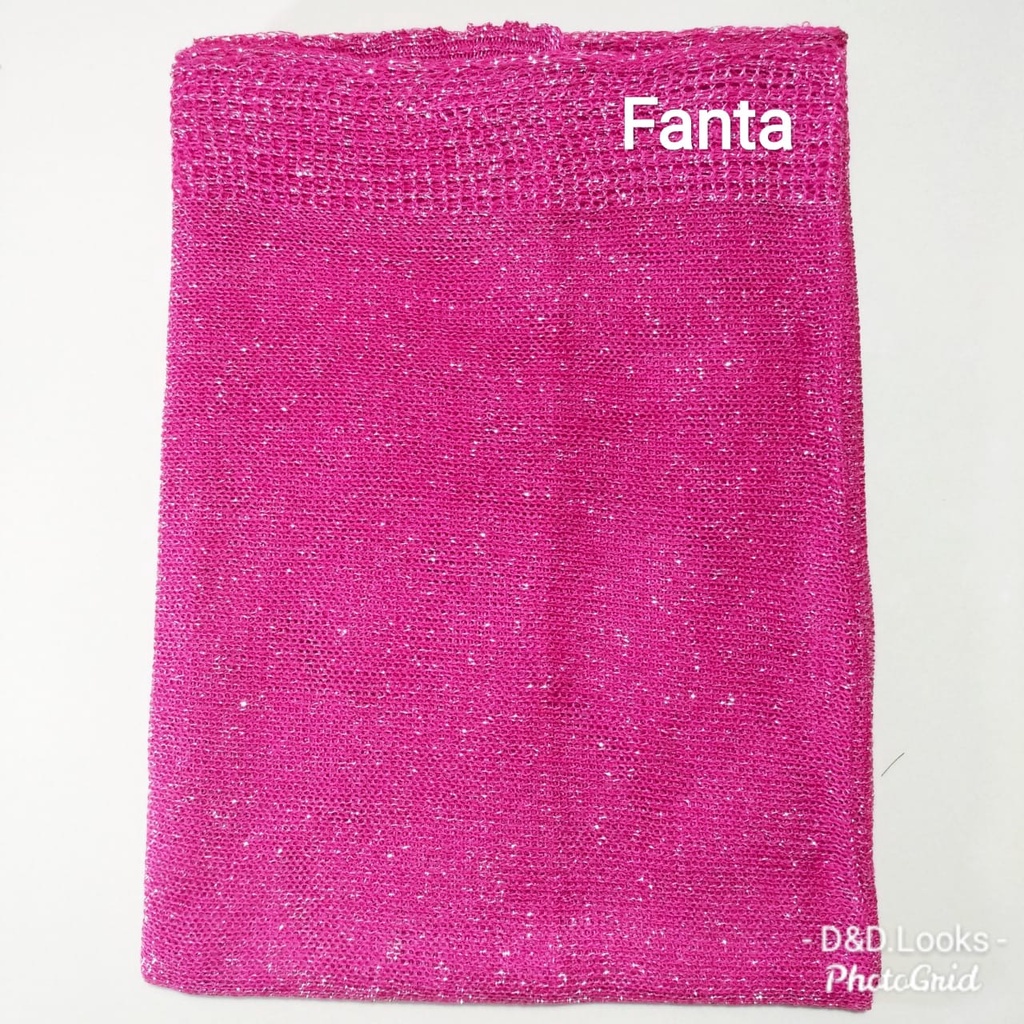 PASHMINA RAJUT GLITTER / TILE PESTA / PASHMINA RAJUT / PASHMINA / HIJAB RIAS PENGANTIN-FANTA