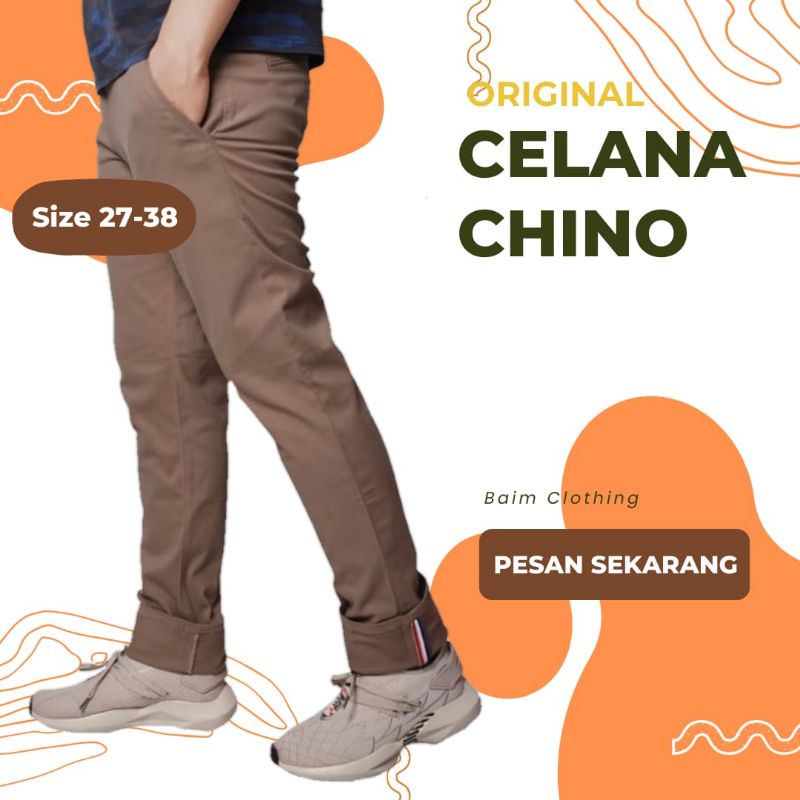 CELANA CHINO ORIGINAL/CELANA PANJANG CHINO/CELANA PANJANG PRIA CHINO/CELANA PANJANG KATUN PRIA