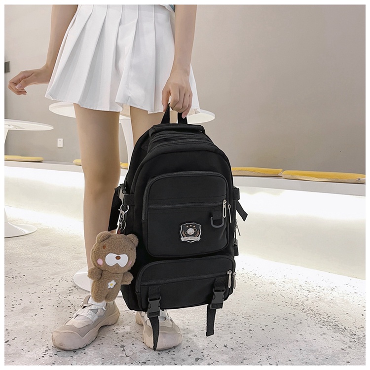 WYK90 Tas Ransel Wanita Pria Sekolah Kuliah Long Oldiest Backpack Impor TKM