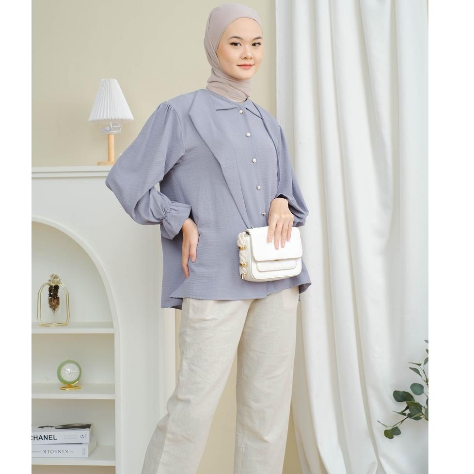 Q62Q Mayoutfit Raysha Blouse / Kemeja Muslim Wanita VTQ