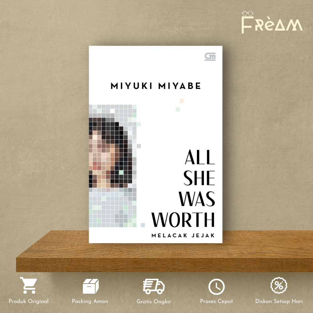 Buku Novel Melacak Jejak (All She Was Worth) by Miyuki Miyabe