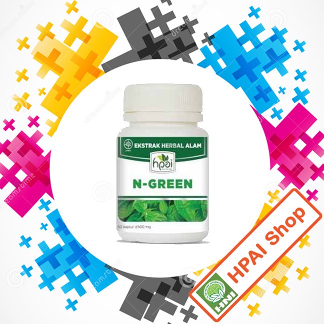 N-Green Klorofil Kapsul - HNI HPAI - obat klorofil, mencegah anemia, antioksidan [HPAI Shop] al