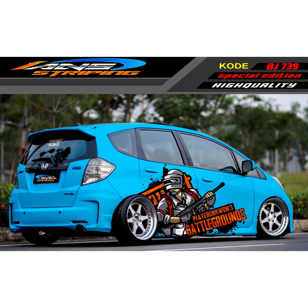 STICKER MOBIL HONDA BRIO AGYA JAZZ AVANZA YARIS / DECAL STICKER MOBIL JAZZ / STIKER MOBIL