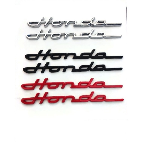 Emblem Tulisan Honda/Emblem Honda Latin / Emblem Honda Klasik / Emblem Honda Sambung