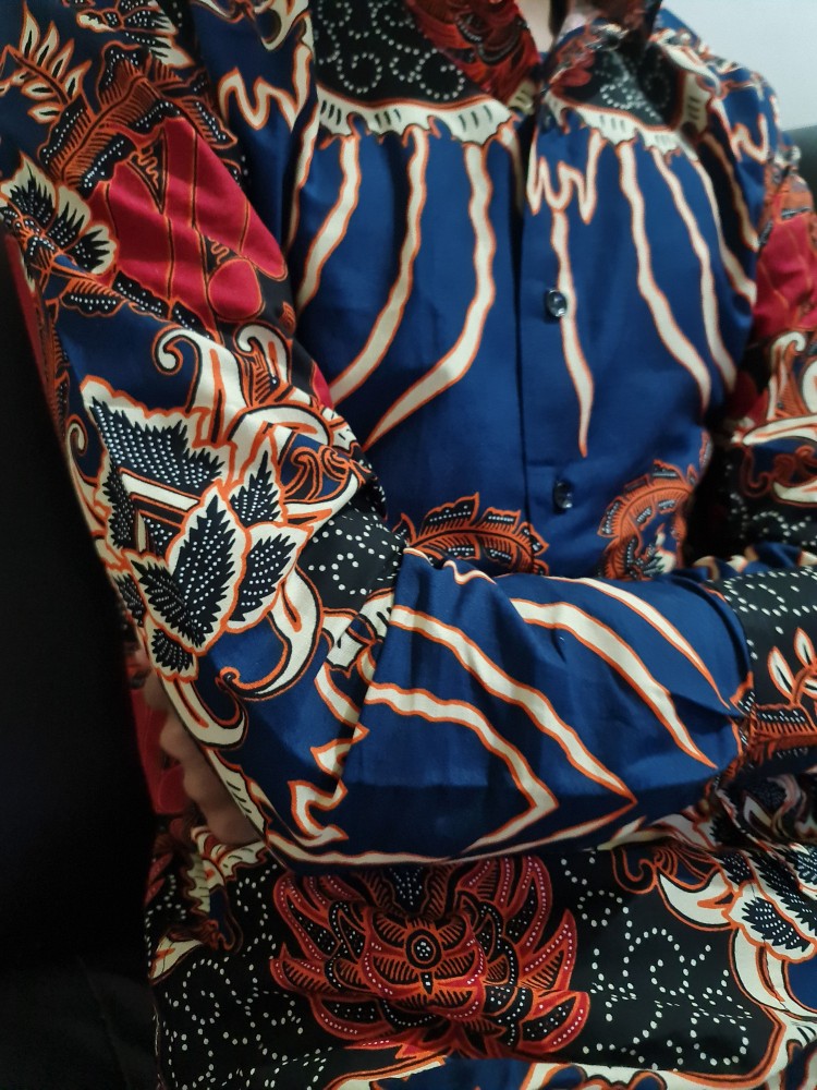 Cbl1124 Kemeja Batik Pria Slim Fit Lengan Panjang Colindion