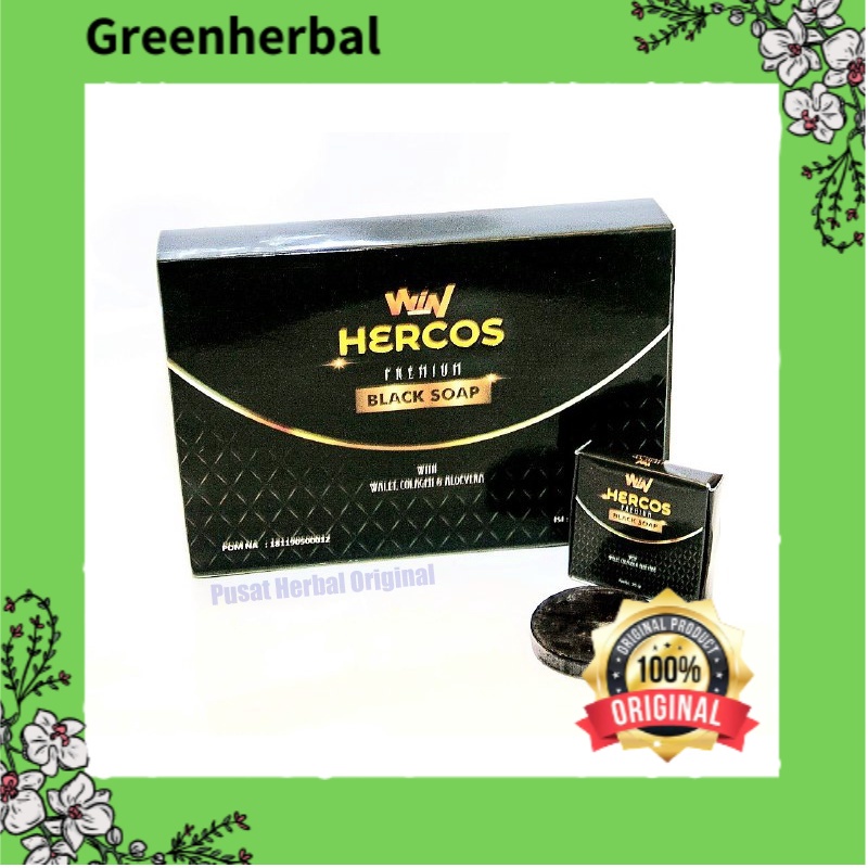 Sabun Hercos Premium Black Soap - BnD Herbal - Green Herbal