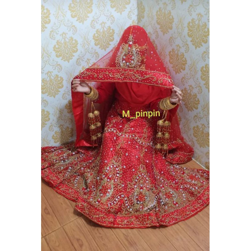 Lehengga swarovski / lehengga india lengha lenggha lengga jodha muslim fashion sarung pengantin