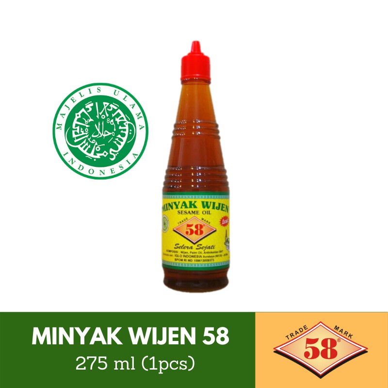 Saos 58 Minyak Wijen Halal 275 Ml Shopee Indonesia