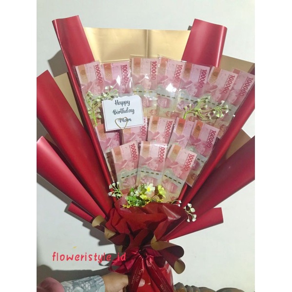 kado ultah wisuda BUKET MONEY/UANG ASLI