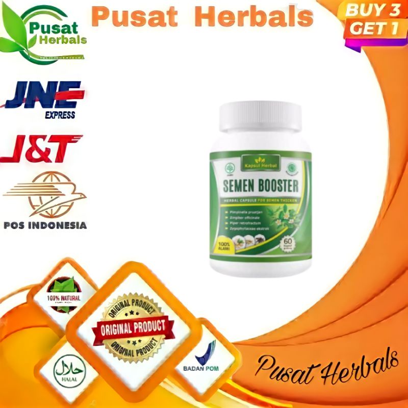 SEMEN BOOSTER HERBAL OBAT KUWAT PENYUBUR SPERMA MANI PRIA ASLI