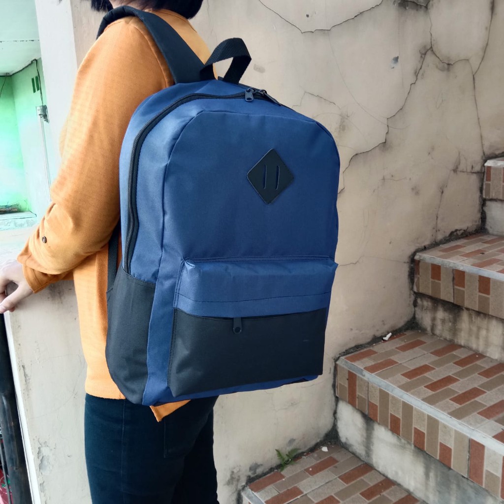 Tas Sekolah Ransel Pria Wanita Tas Punggung Sekolah-3