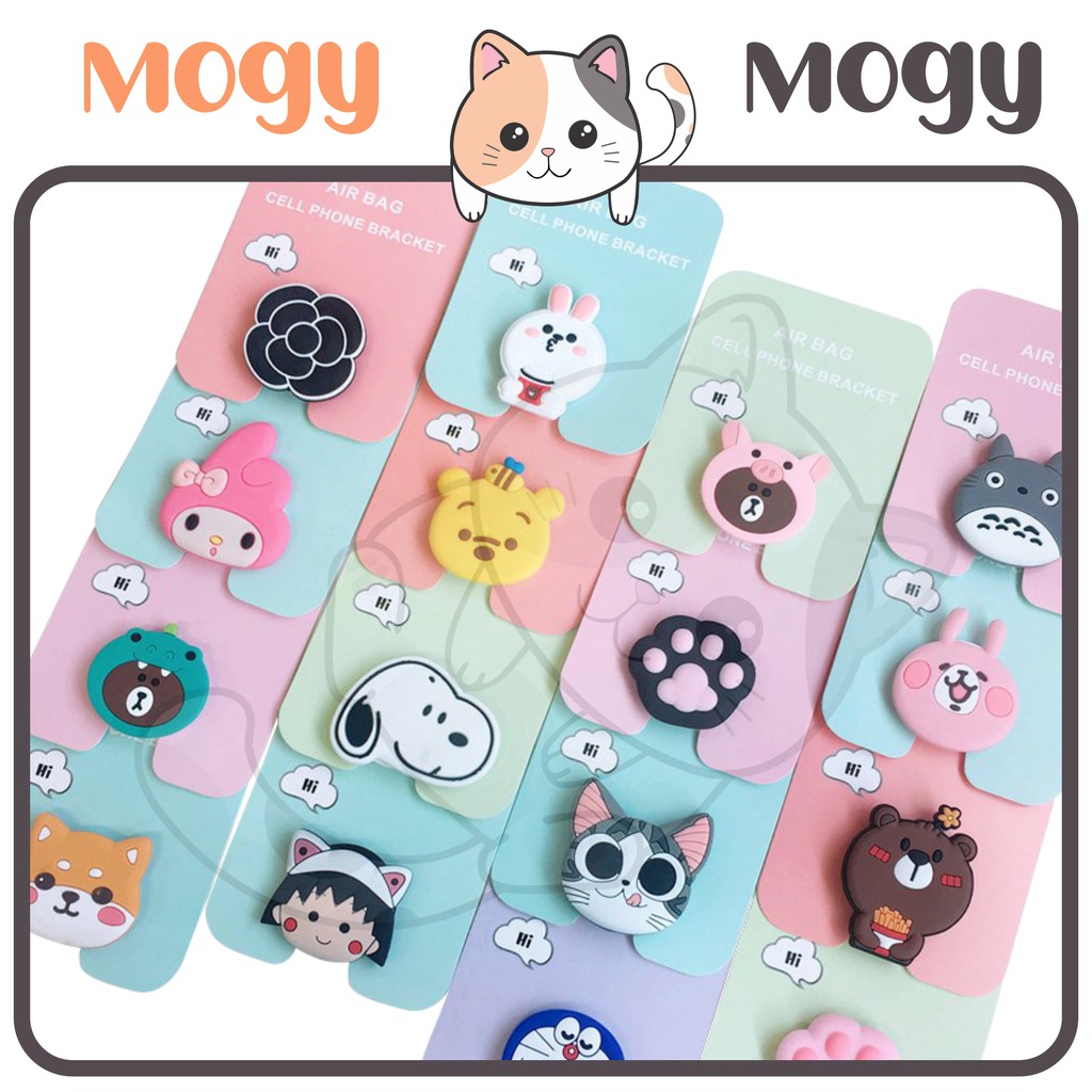 MOGYMOGY Pop Socket Karakter Cartoon 3D  Phone Holder Aksesoris HP Popsocket PVC