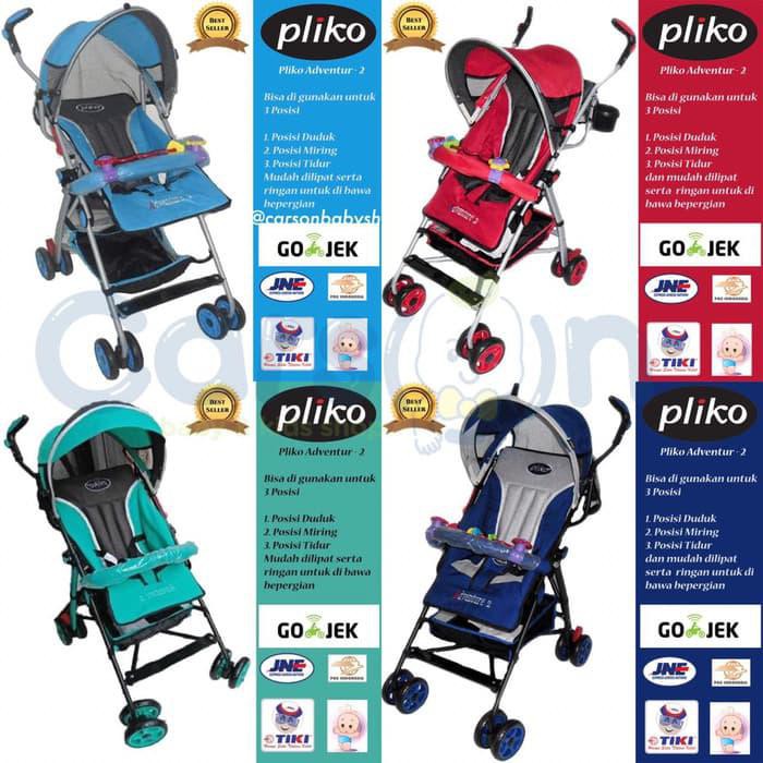 Terlaku Stroller Pliko Adventure - Merah
