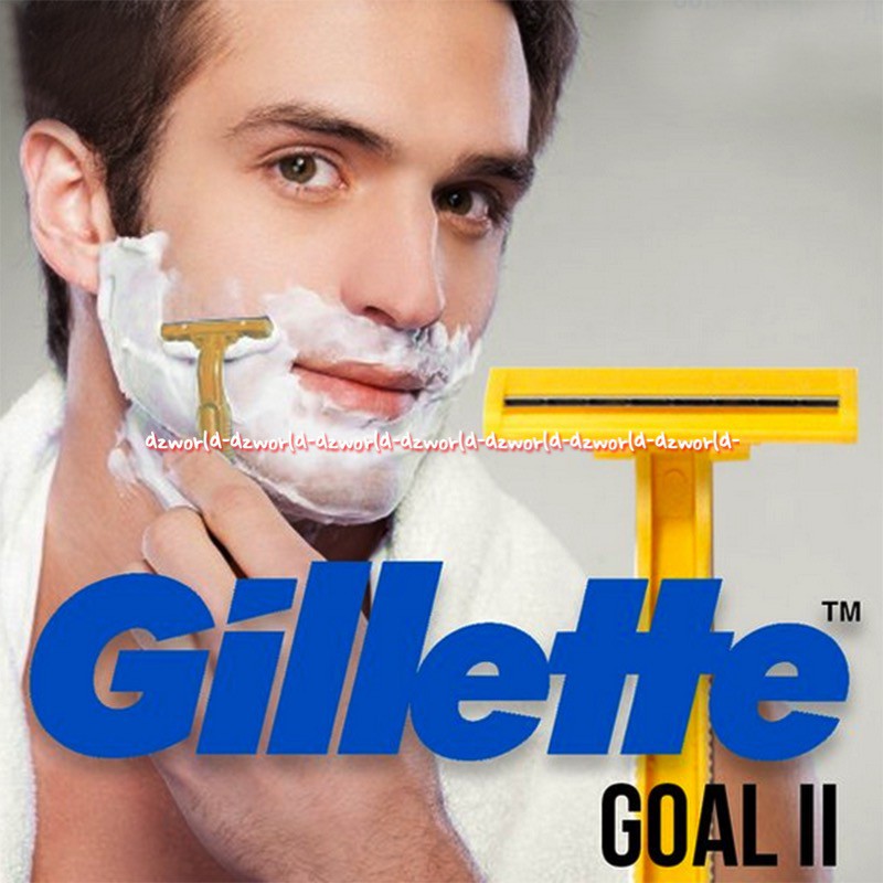 Gillette Goal II 2pcs Pisau Cukur Gilet Murah Kuning Gilette Goal 2 Gilete Gilette Shave Shaving