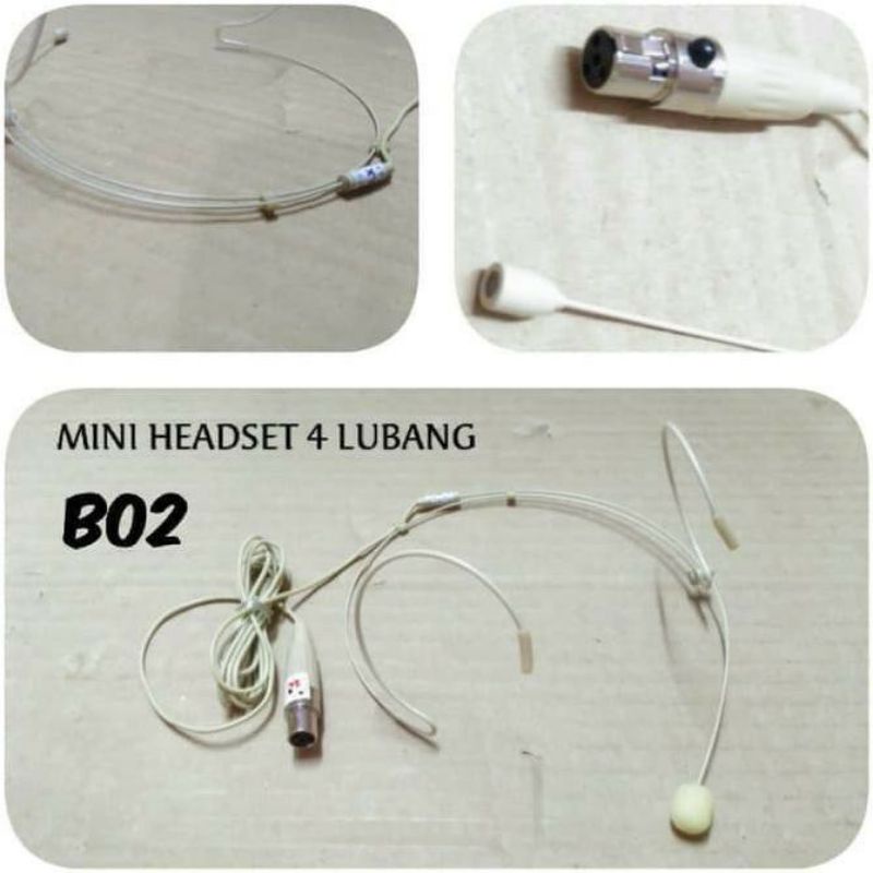Headset lidi Mic bando headset lidi 4 pin
