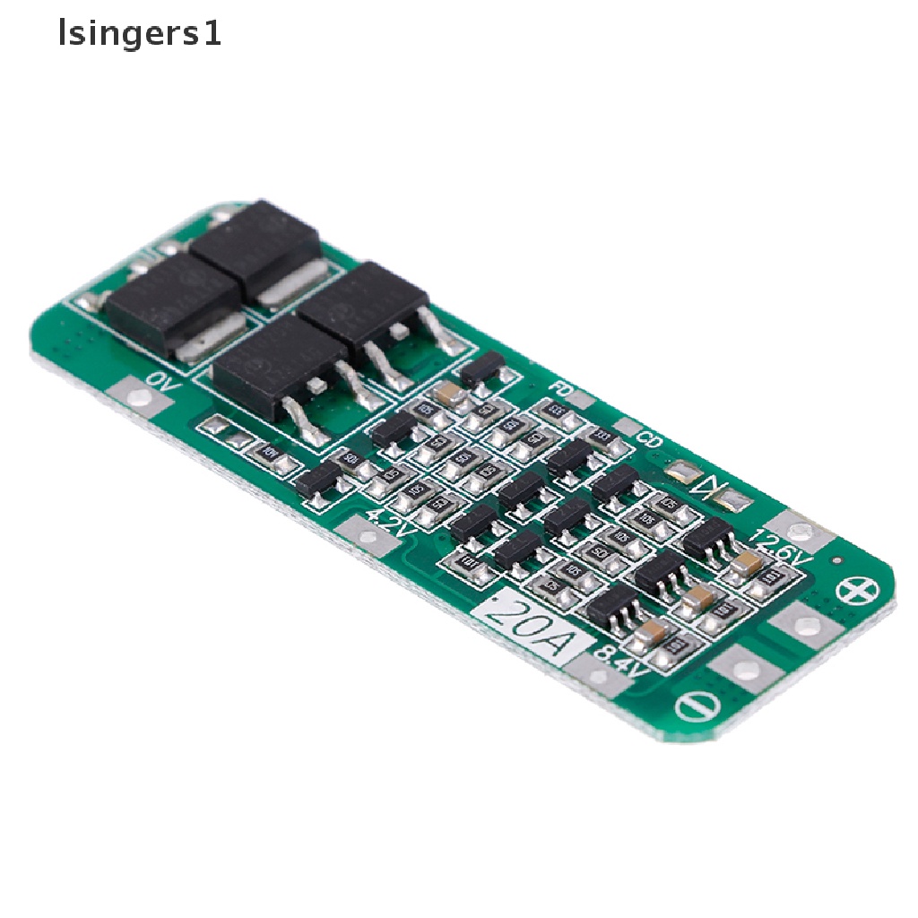 (lsingers1) Papan PCB BMS Pelindung Charger Baterai Lithium Li-ion 18650 3S 20A 12.6V