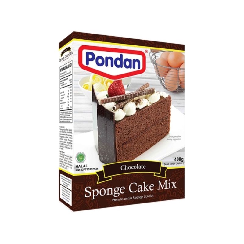 Jual Pondan Sponge Cake Mix Cokelat 400 g Shopee Indonesia