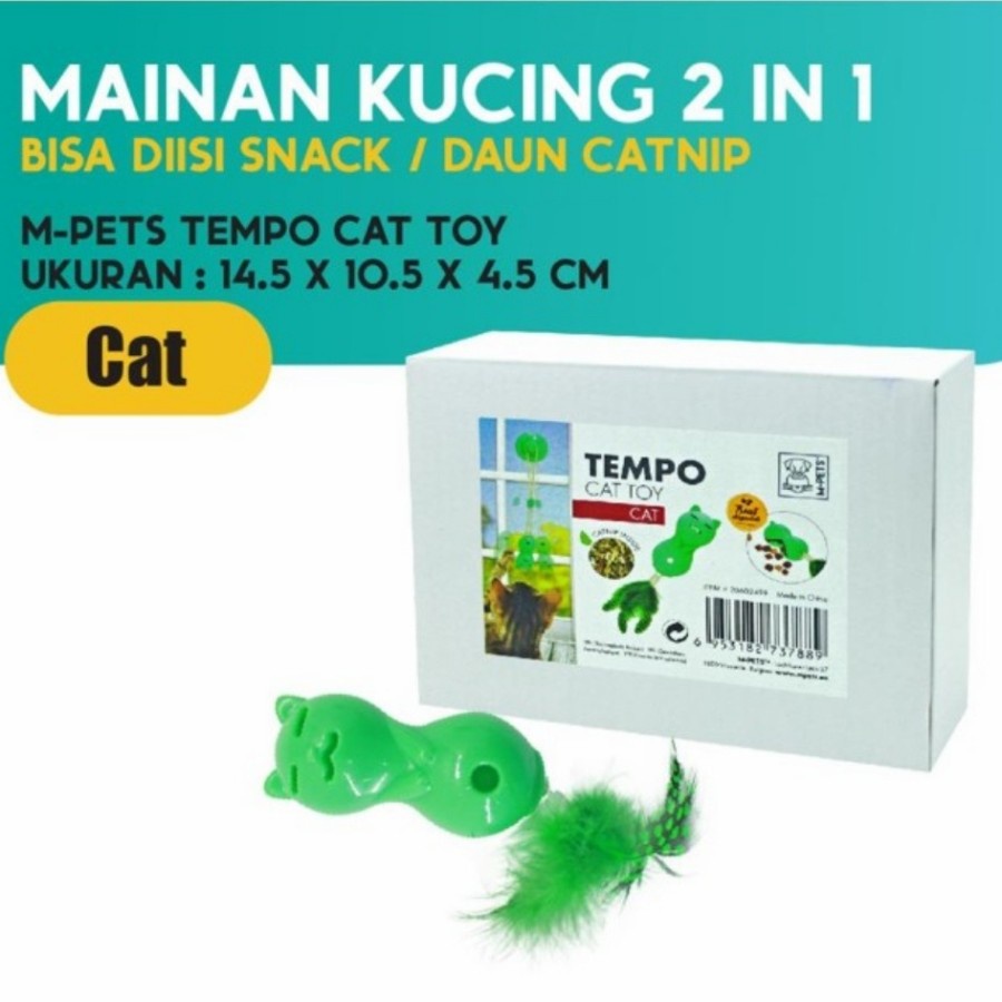 Mainan Kucing M-Pets Tempo Cat Toy Mainan Bulu Kucing Interaktif