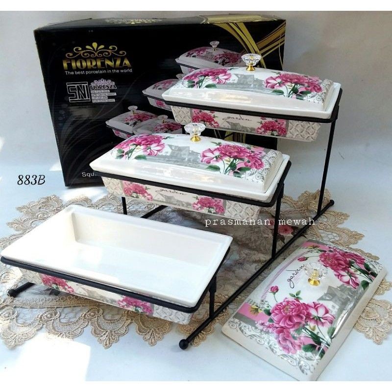 Fiorenza Prasmanan set bertingkat 3 Cantik Murah