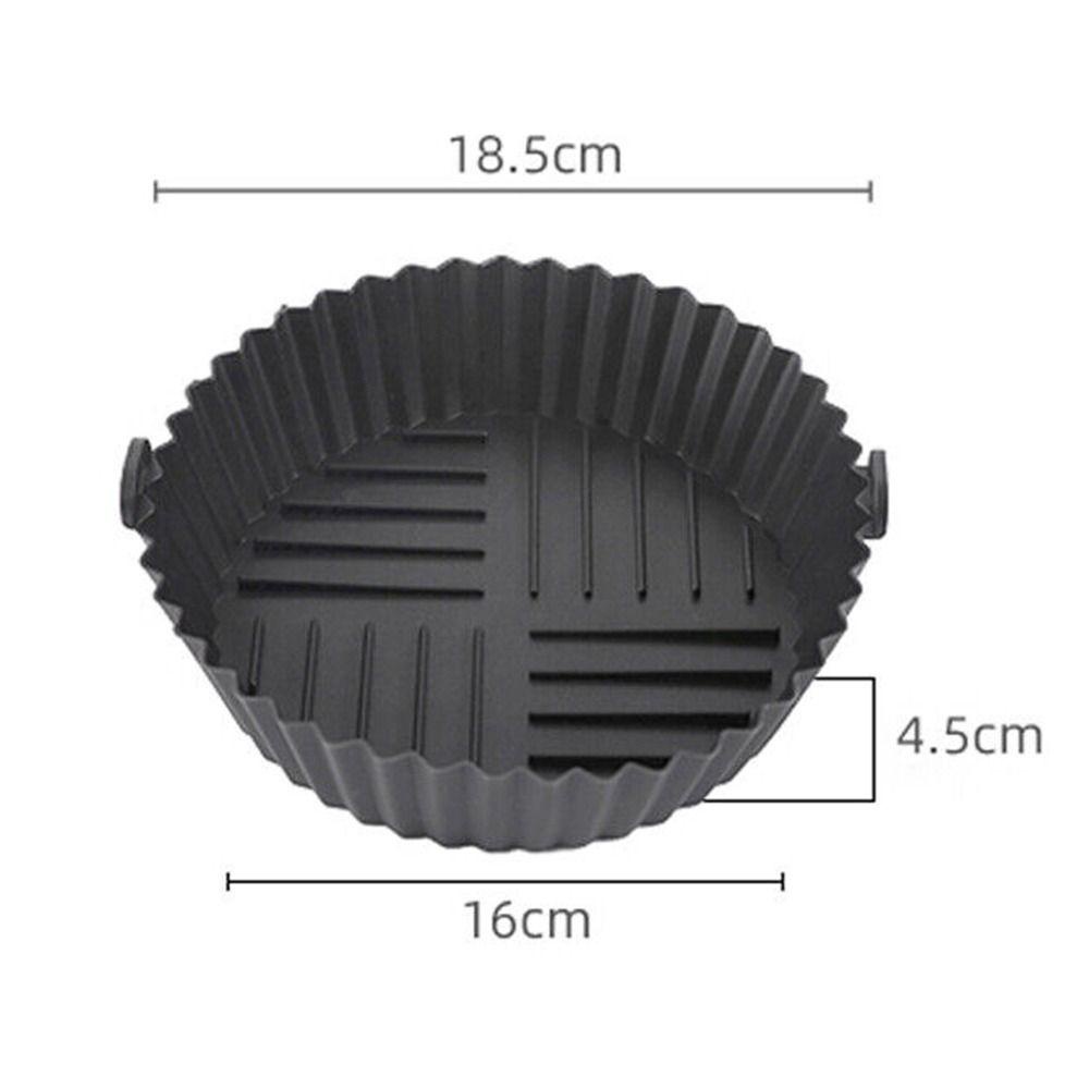 Top Round Silicone Pot Aksesoris Lembut Baru Memasak Pizza Piring Baking Basket