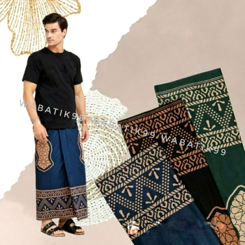 SARUNG BATIK PRIA TERBARU MOTIF TEROMPAH SHOLAT DEWASA SARUNG MOTIF BALIMUN SARWON