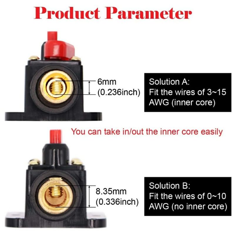 Fuse DC 12V-24V 50A Circuit Breaker Reset Sekering Audio Solar Panel