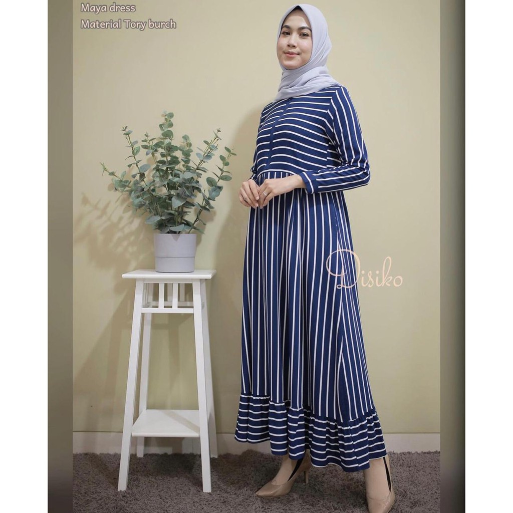 Maya dress - Dress Import - Dress flowers - Dress casual - Dress Muslim - Dress Maya