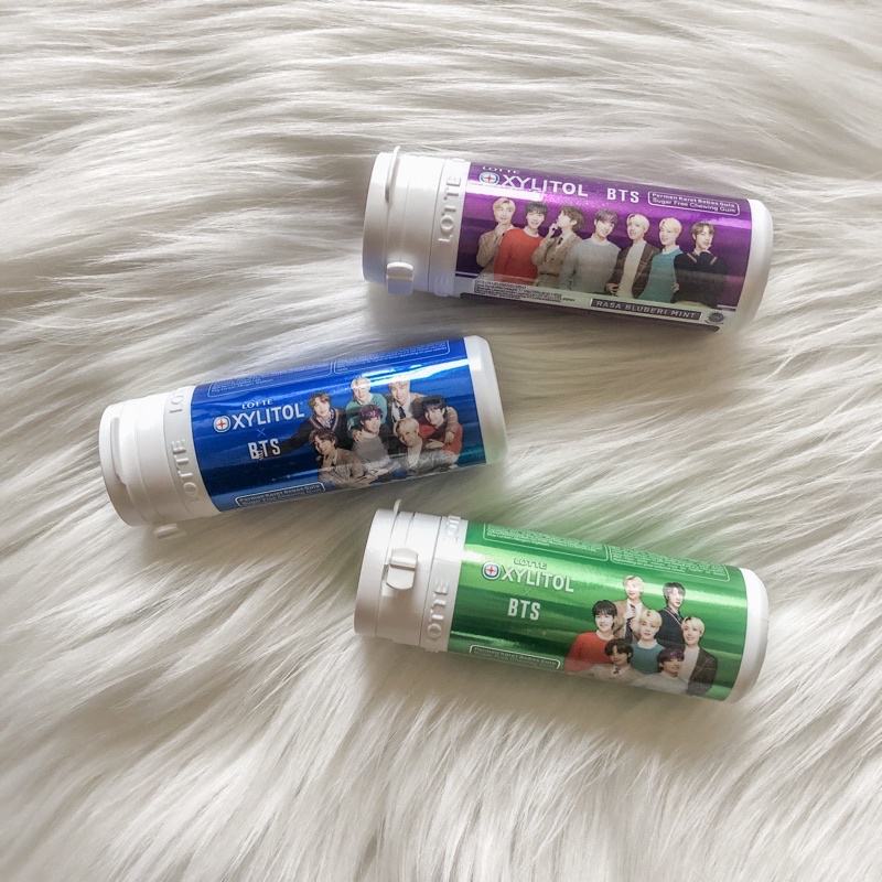 Lotte Xylitol X BTS - lotte xylitol bts permen karet