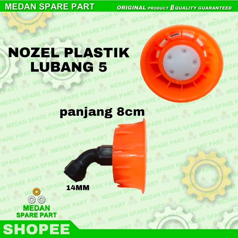 Jual Nozzle Plastik Model Bunga 5 Lubang Titik Mata Sprayer Elektrik ...